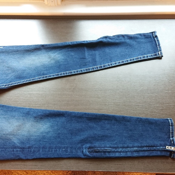 True Religion SWAROVSKI RACHEL Skinny Ankle Zip - Picture 5 of 7